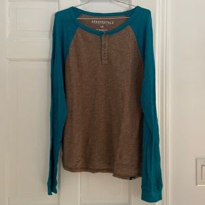 Mens long sleeve henley